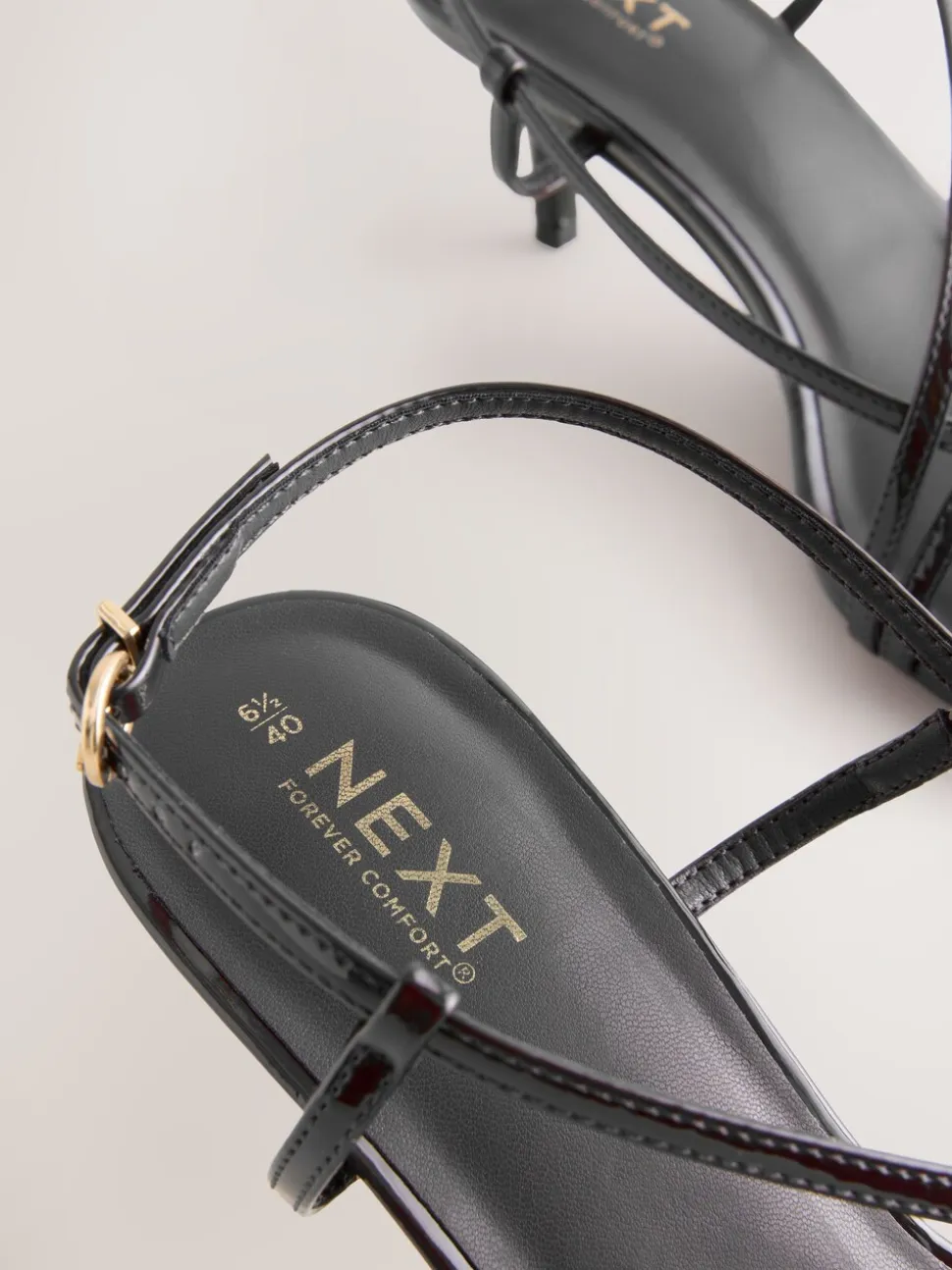 Noir - Forever Comfort® Kitten heel à lanières multiples et boucles