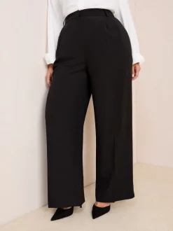 Noir - Friends Like These Premium Elastic Back habillé Ample Pantalons