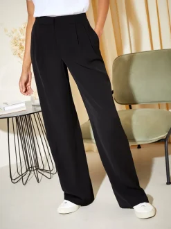 Noir - Friends Like These Premium Elastic Back habillé Ample Pantalons