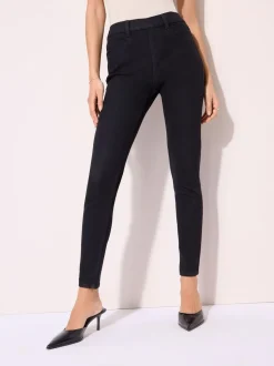 Noir - Friends Like These Taille élastiquée Denim Jeggings