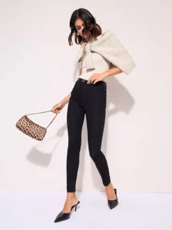 Noir - Friends Like These Taille élastiquée Denim Jeggings