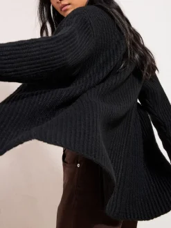 Noir - Friends Like These cardigan long épais