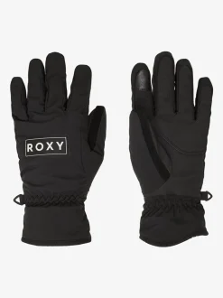 Noir - Gants de ski Roxy Freshfield à logo