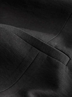 Noir - Gilet à col en V avec boutons