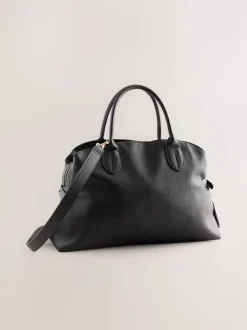 Noir - Grand sac cabas avec breloques