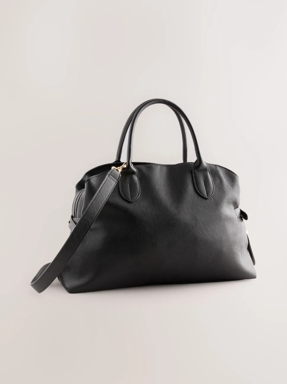 Noir - Grand sac cabas avec breloques