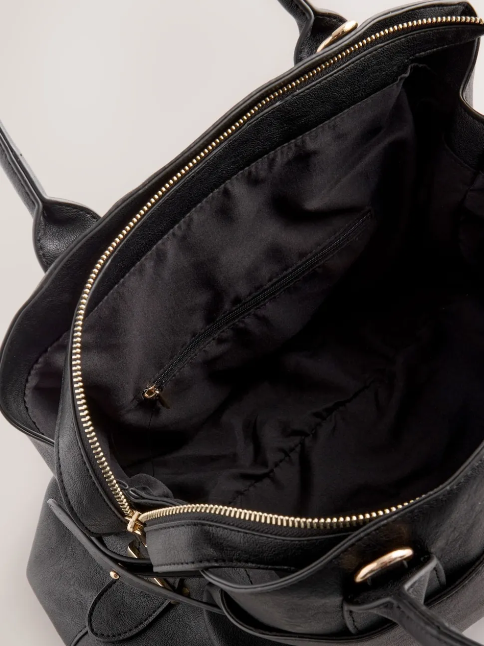Noir - Grand sac cabas avec breloques