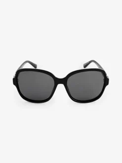 Noir - Grandes Lunettes de soleil carrées polarisées
