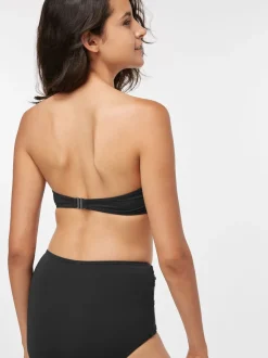 Noir - Haut de bikini bandeau filaire
