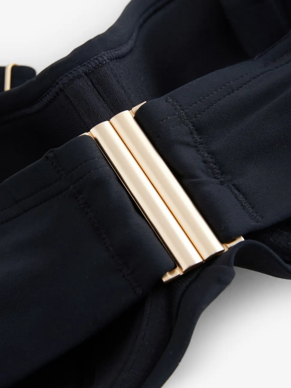 Noir - Haut de bikini bandeau DK Twist à armatures
