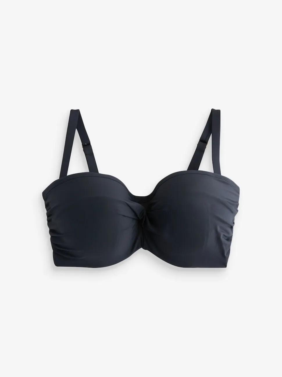 Noir - Haut de bikini bandeau DK Twist à armatures