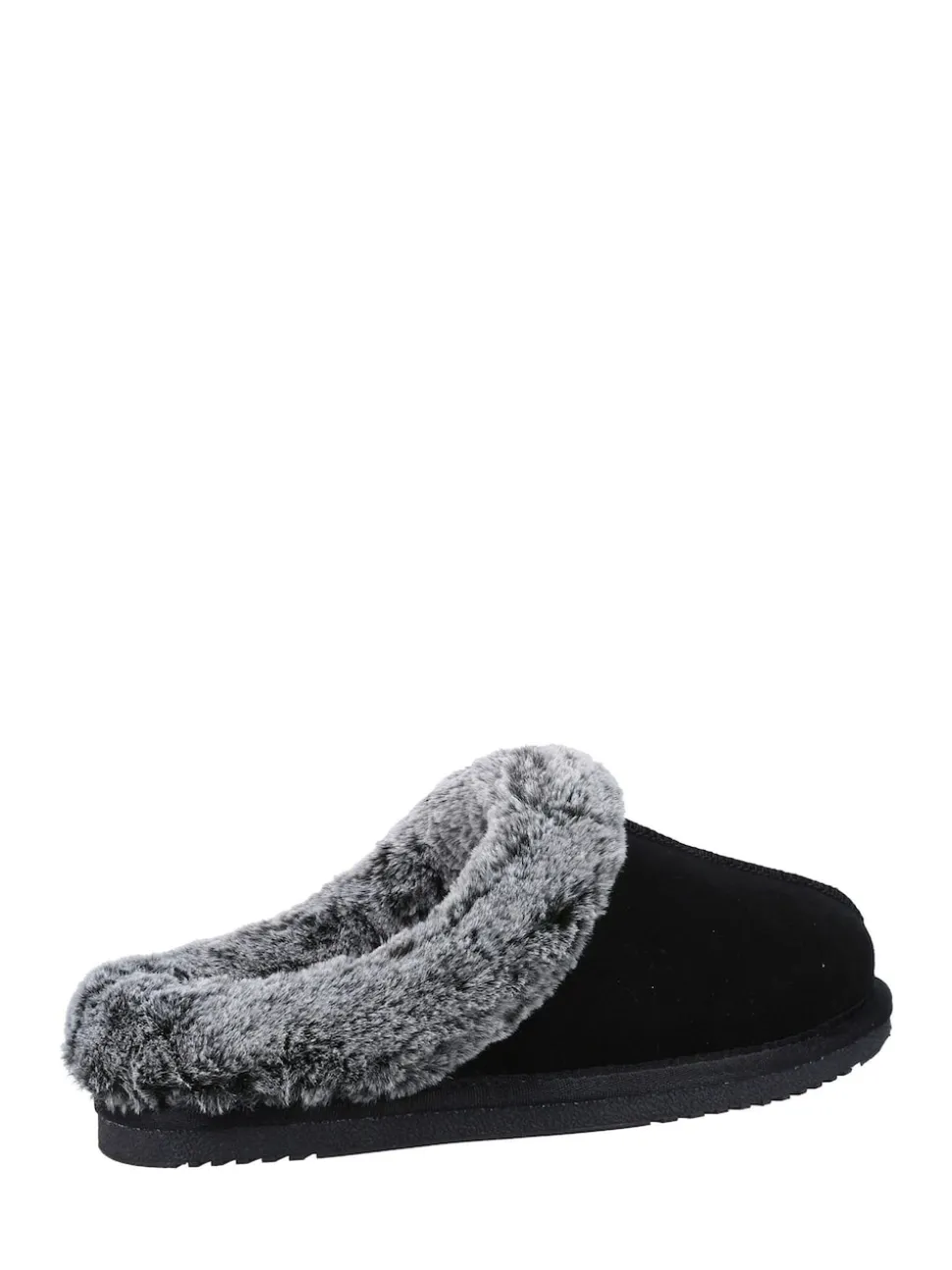 Noir - Hush Puppies Amara Chaussons d'hiver doublés de fausse fourrure