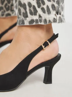 Noir - JD Williams Chaussures à talons à bride arrière à bout pointu
