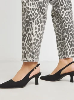 Noir - JD Williams Chaussures à talons à bride arrière à bout pointu