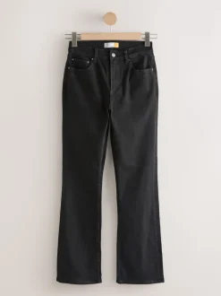 Noir - Jean bootcut Extensible taille Milieu