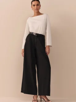 Noir - Jean large N. Premium Palazzo