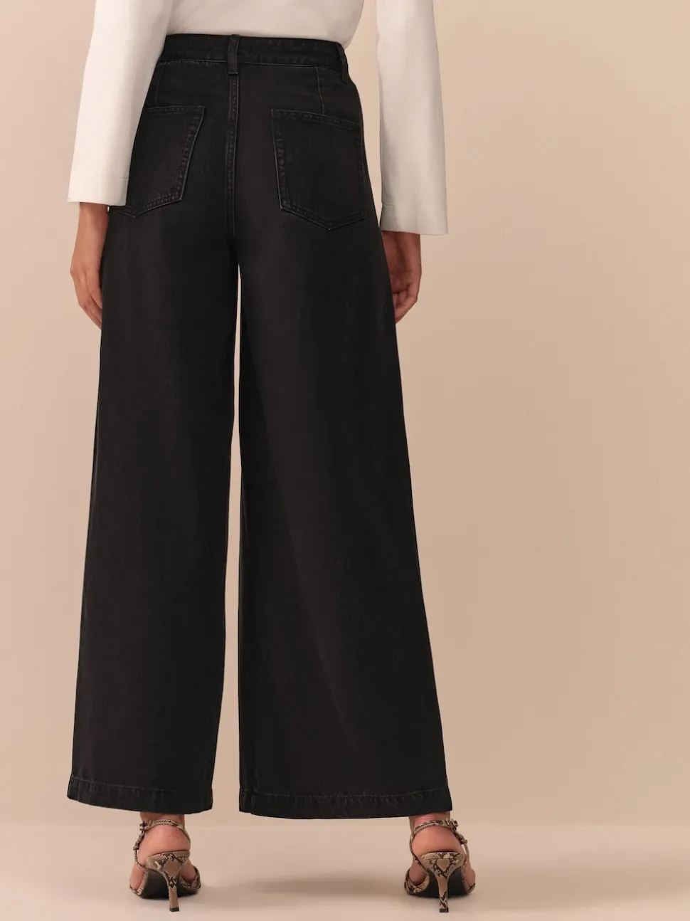 Noir - Jean large N. Premium Palazzo