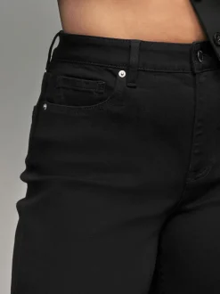 Noir - Jean sablier à jambe large