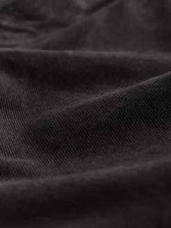 Noir - Jean évasé extensible à taille haute