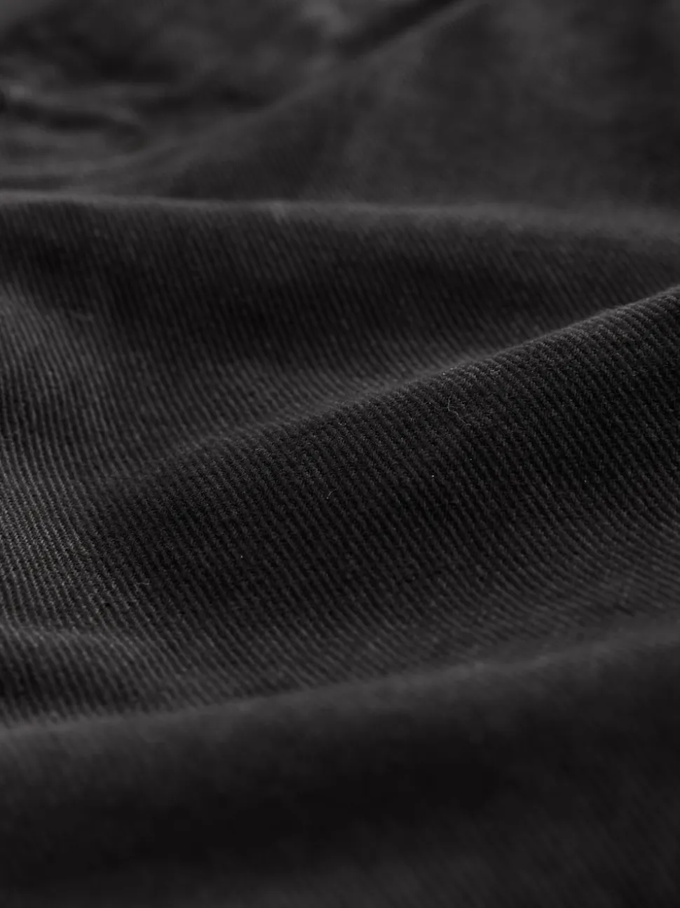 Noir - Jean évasé extensible à taille haute