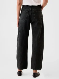 Noir - Jeans barrique taille haute Gap