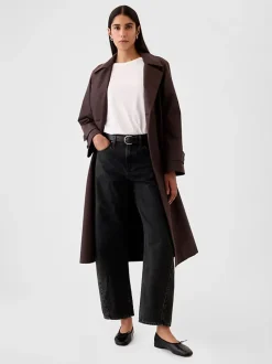 Noir - Jeans barrique taille haute Gap