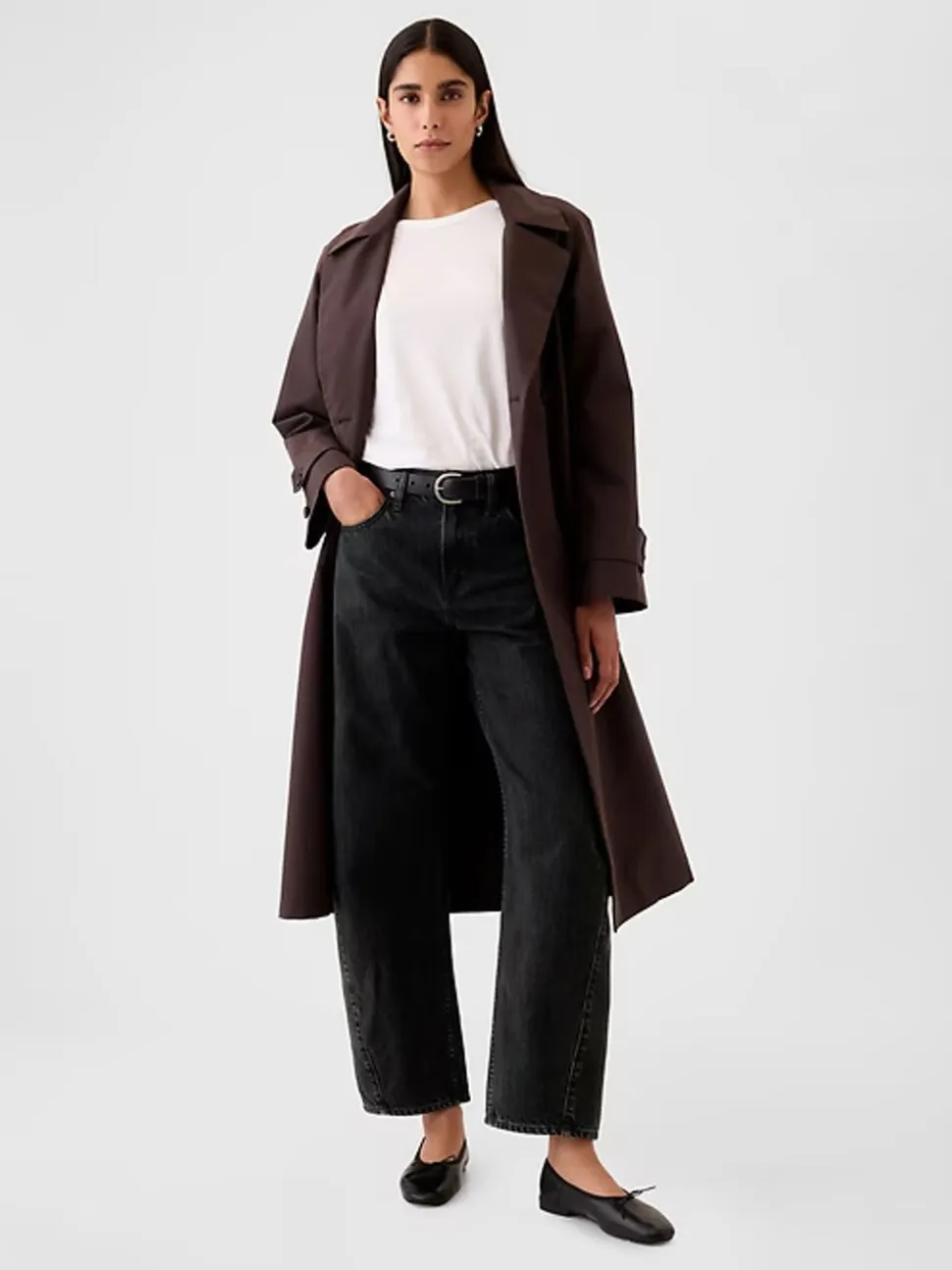 Noir - Jeans barrique taille haute Gap