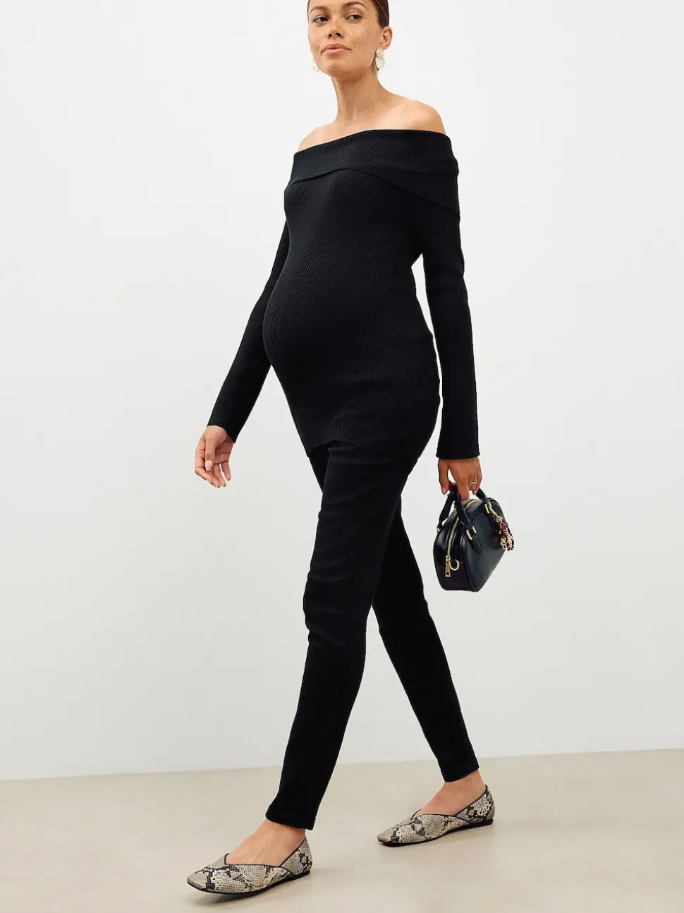 Noir - Jeans Skinny de maternité