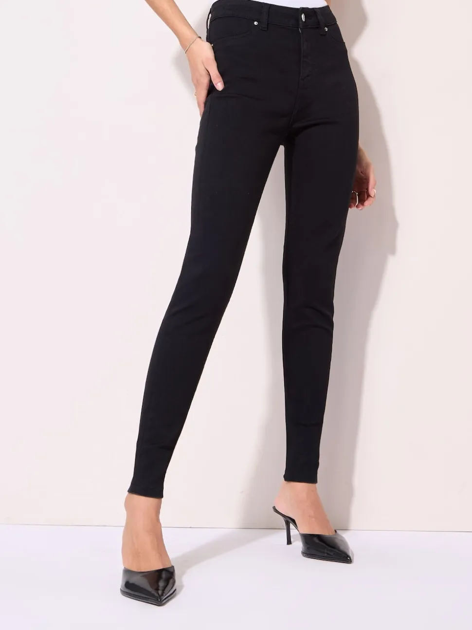 Noir - Jeggings taille haute Friends Like These