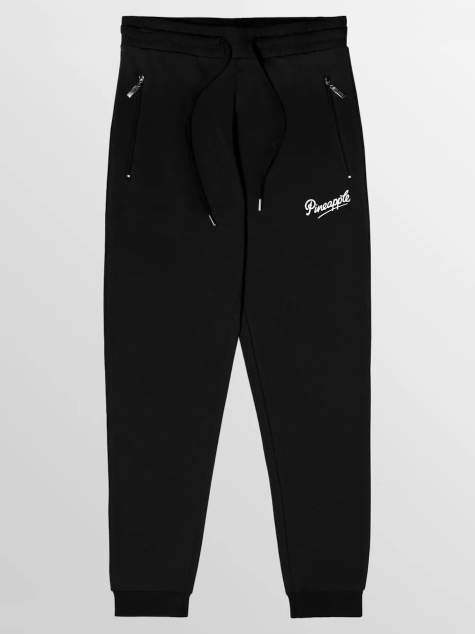 Noir - Joggers Skinny Zip à l'ananas