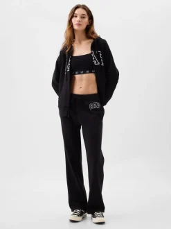 Noir - Jogging Gap droit à logo