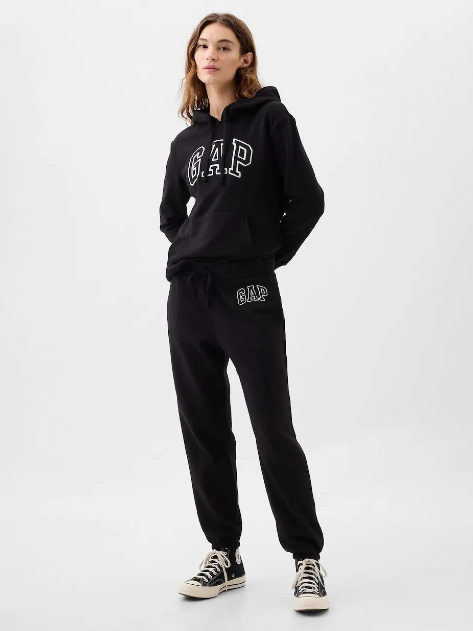 Noir - Jogging Gap droit à logo