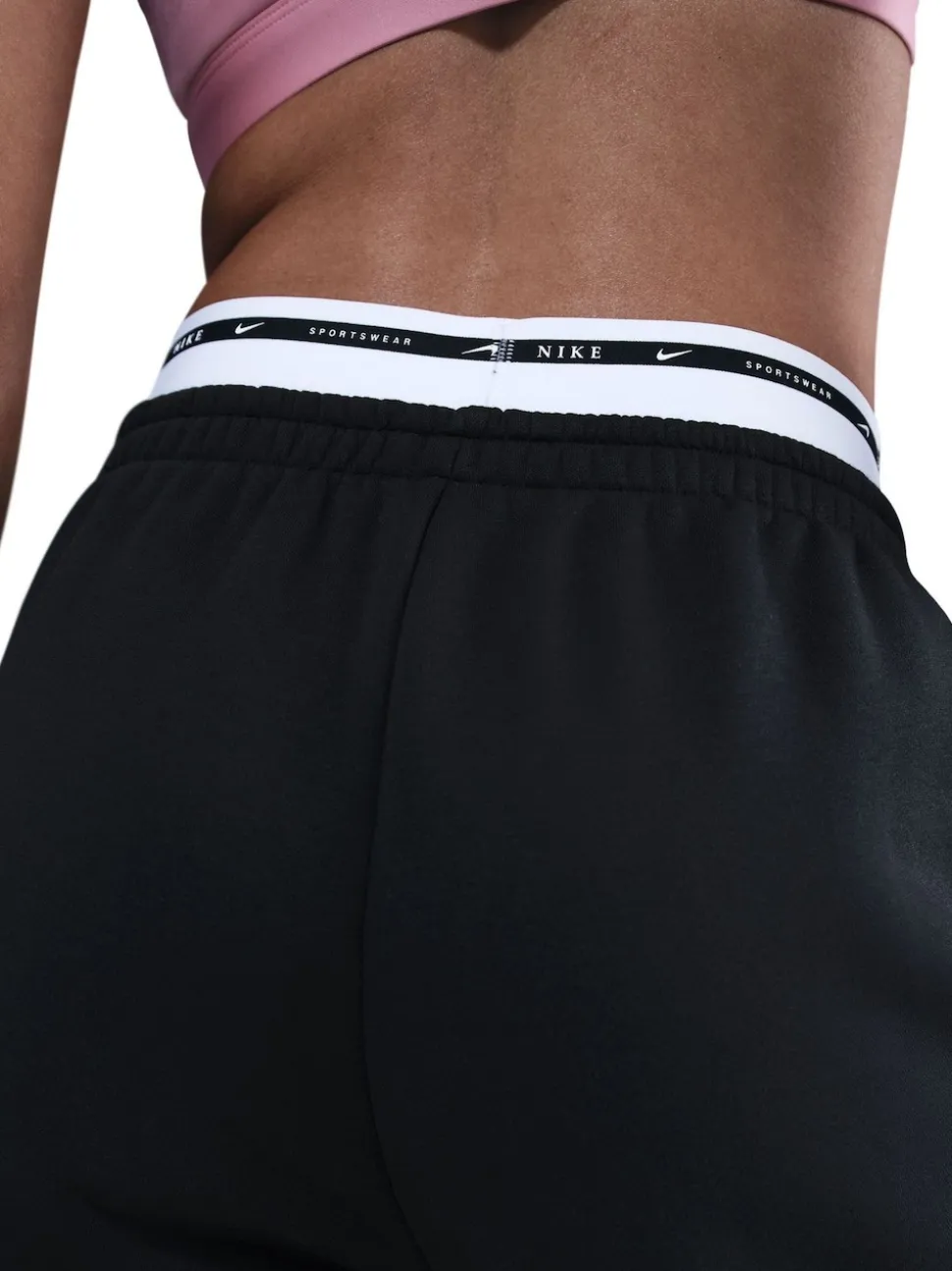 Noir - Jogging Nike oversize en polaire Phoenix taille haute à logo