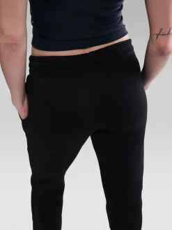 Noir - Jogging Nike Phoenix en polaire taille mi-haute
