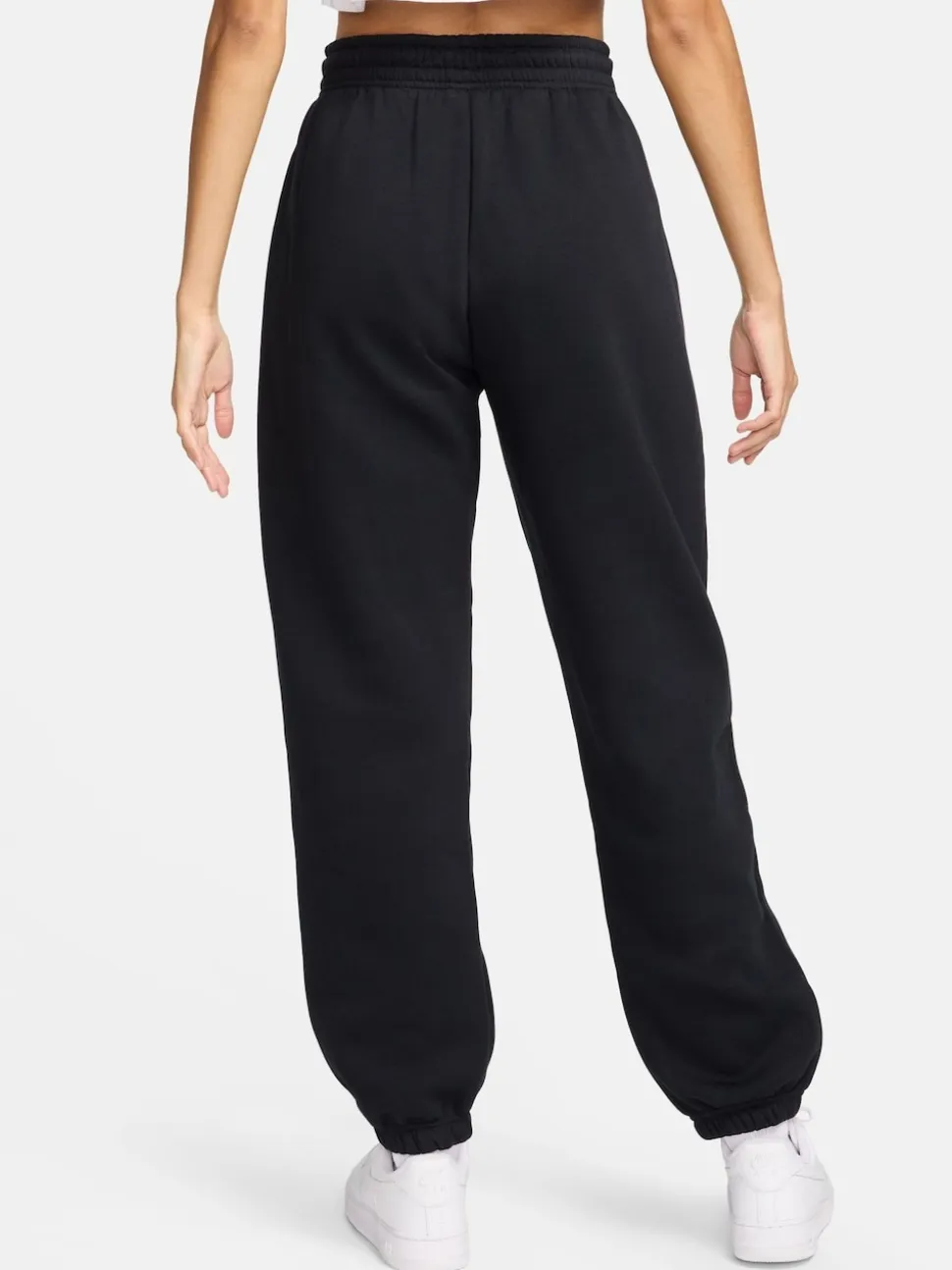 Noir - Jogging oversize en polaire Phoenix taille haute Nike