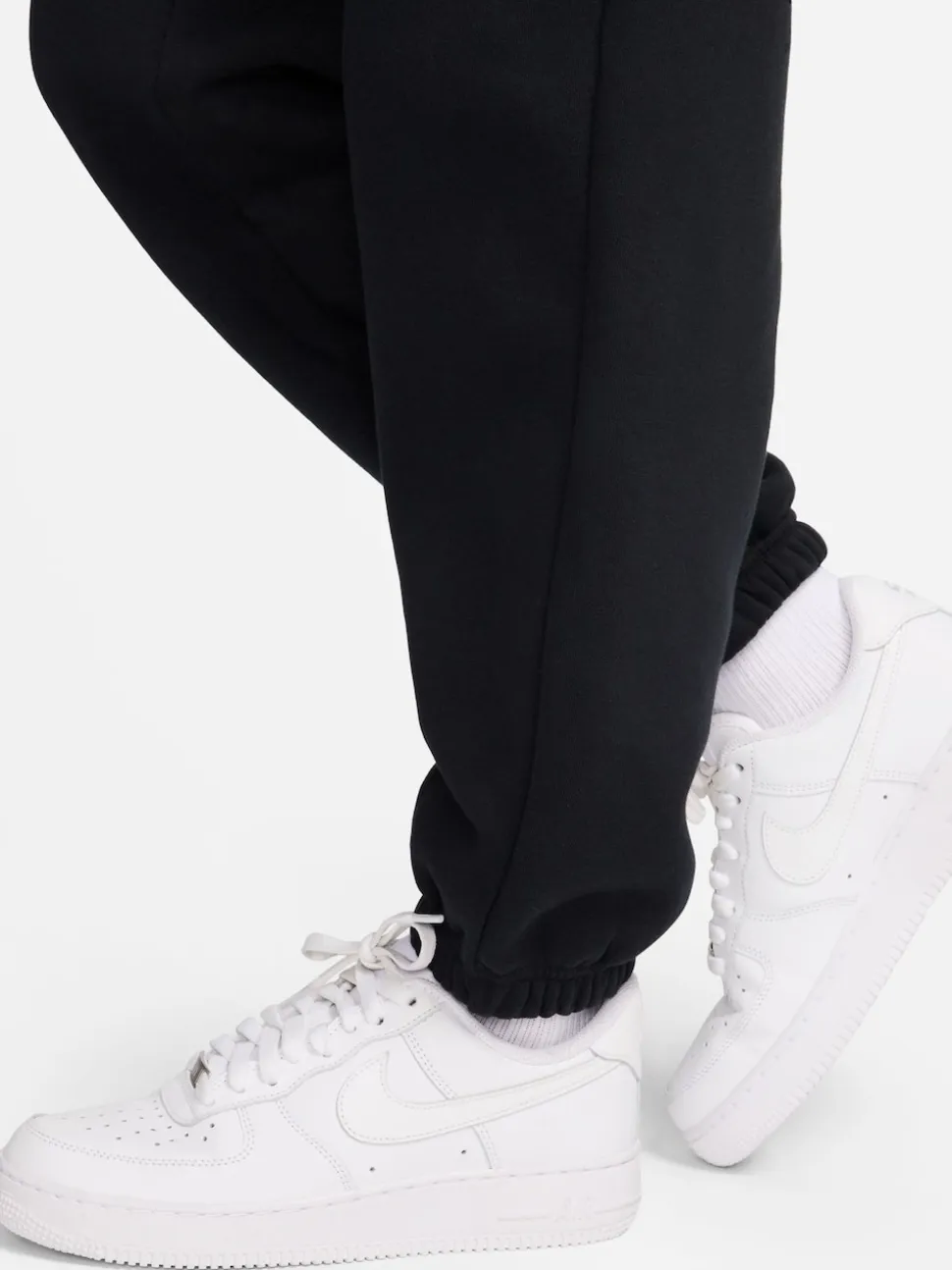 Noir - Jogging oversize en polaire Phoenix taille haute Nike