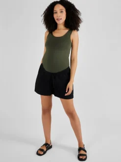 Noir - Jojo Maman Bébé Maternity Lin Blend Short
