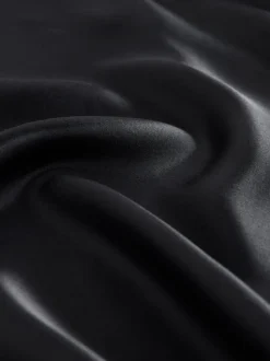 Noir - Jupe Midi Satin