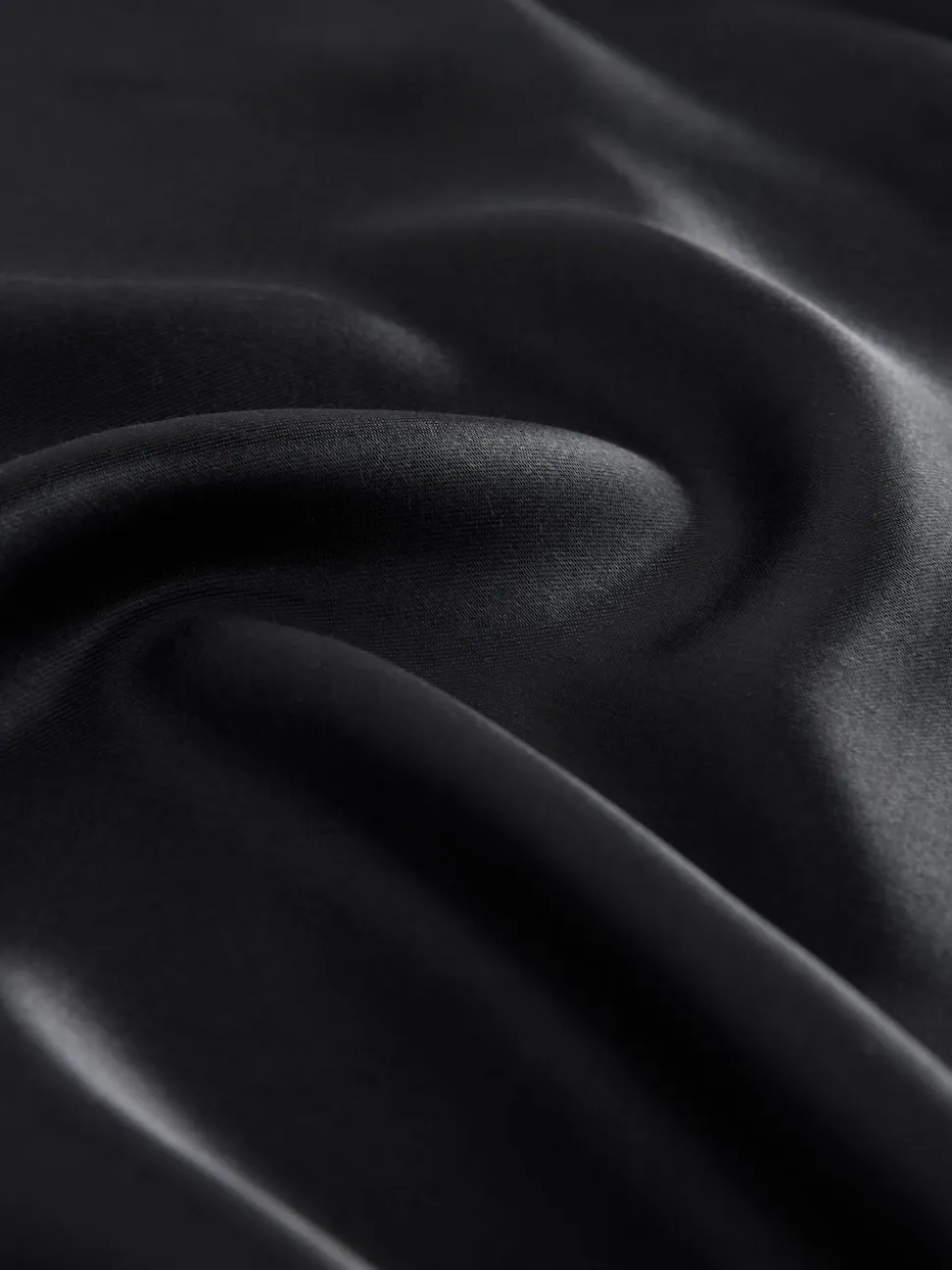 Noir - Jupe Midi Satin