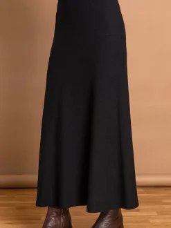 Noir - Jupes Roman en maille extensible mi-longues