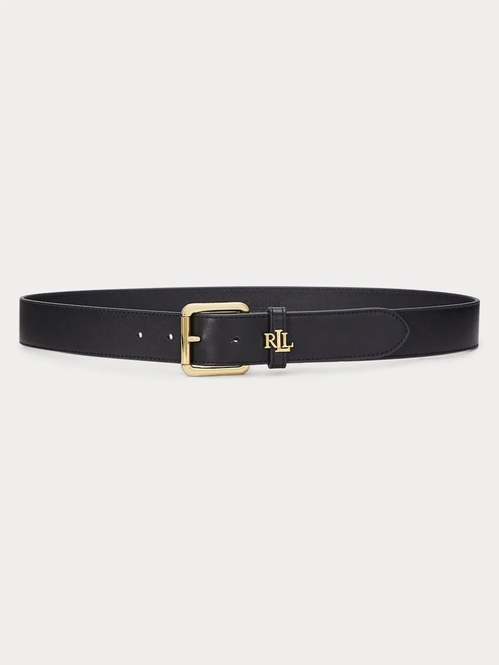 Noir - Lauren Ralph Lauren 3.2cm Ceinture en cuir à logo