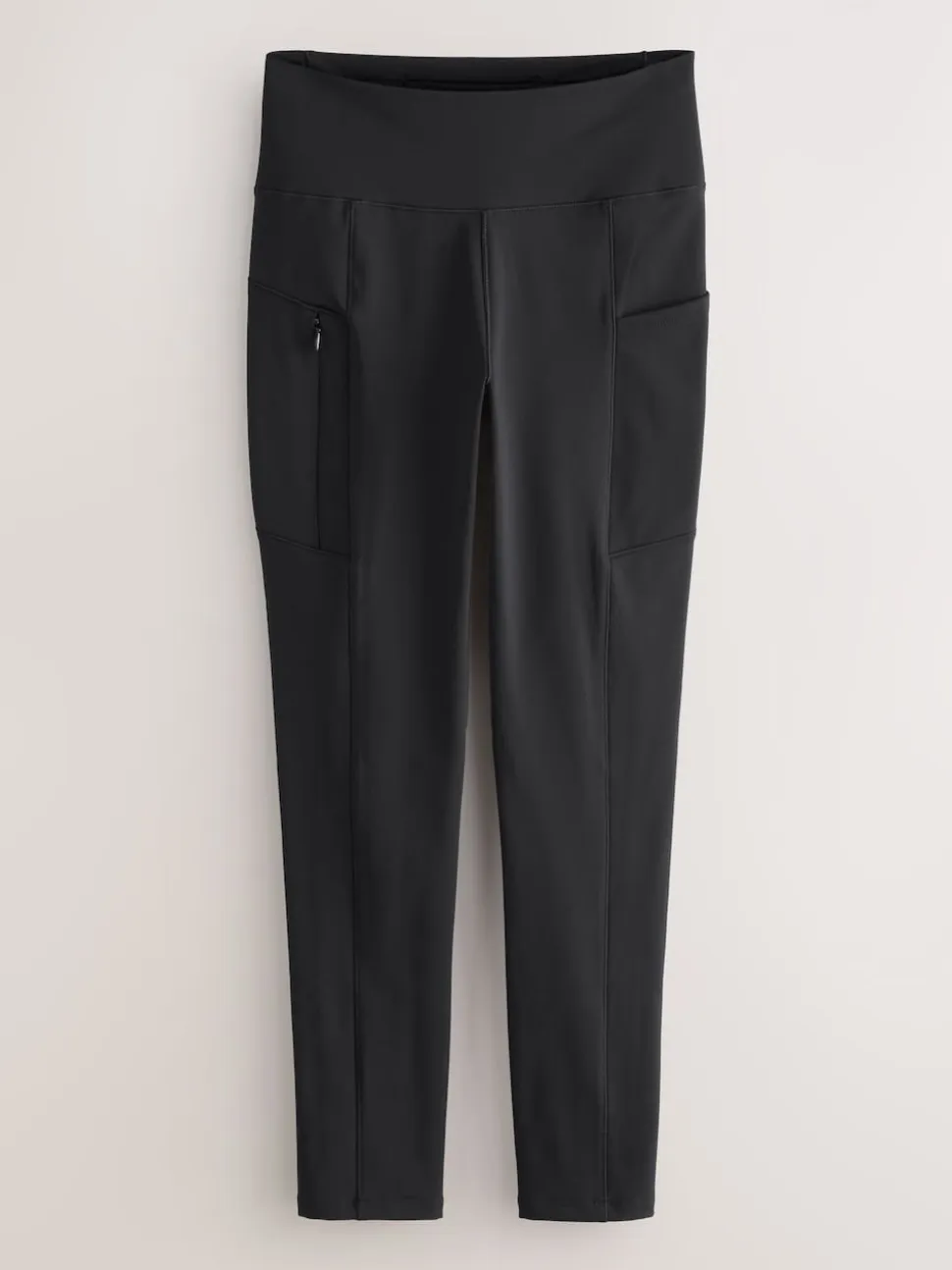 Noir - Legging d’extérieur doublé en polaire à poignée chaude
