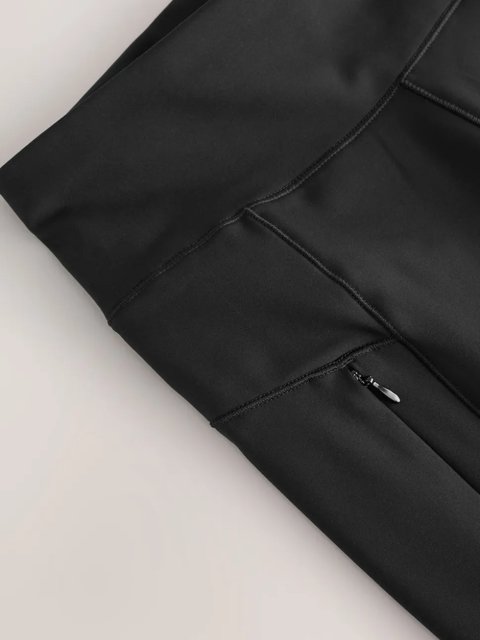 Noir - Legging d’extérieur doublé en polaire à poignée chaude