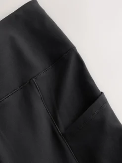 Noir - Legging d’extérieur doublé en polaire à poignée chaude