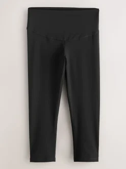Noir - Legging sculptant mi-long Active Sports Tummy Control taille haute