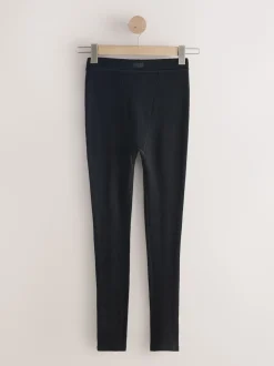 Noir - Leggings côtelés douillets Thermal Max Warmth