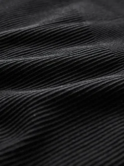 Noir - Leggings de maternité côtelés sans couture