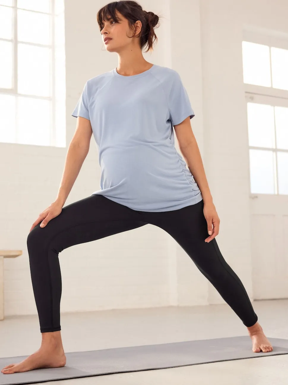 Noir - Leggings de sport de maternité