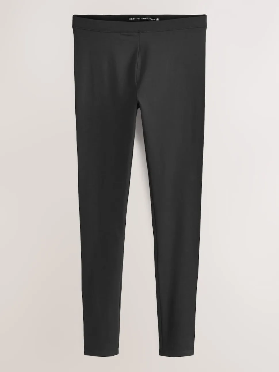 Noir - Leggings en coton taille haute