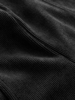 Noir - Leggings en velours côtelé